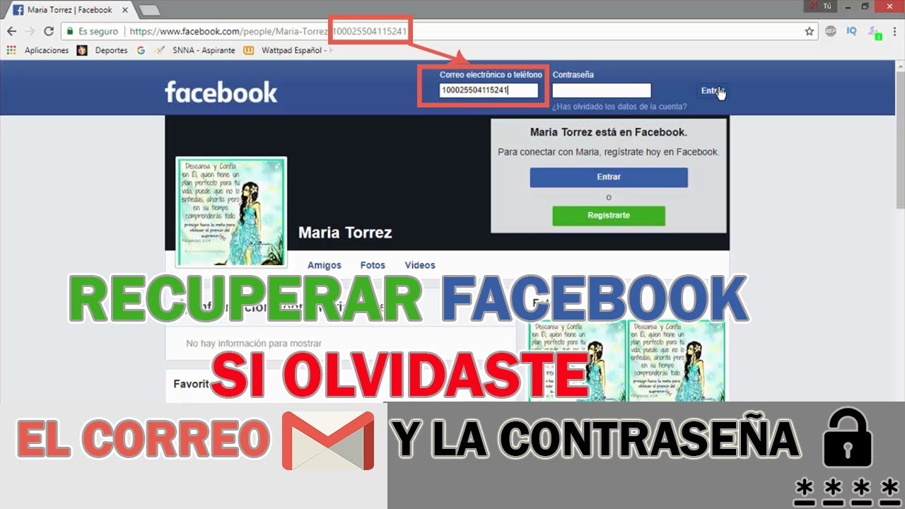 Como Recuperar tu Facebook si Olvidaste el Correo y la Contrase&ntilde;a | PROBLEMA RESUELTO |