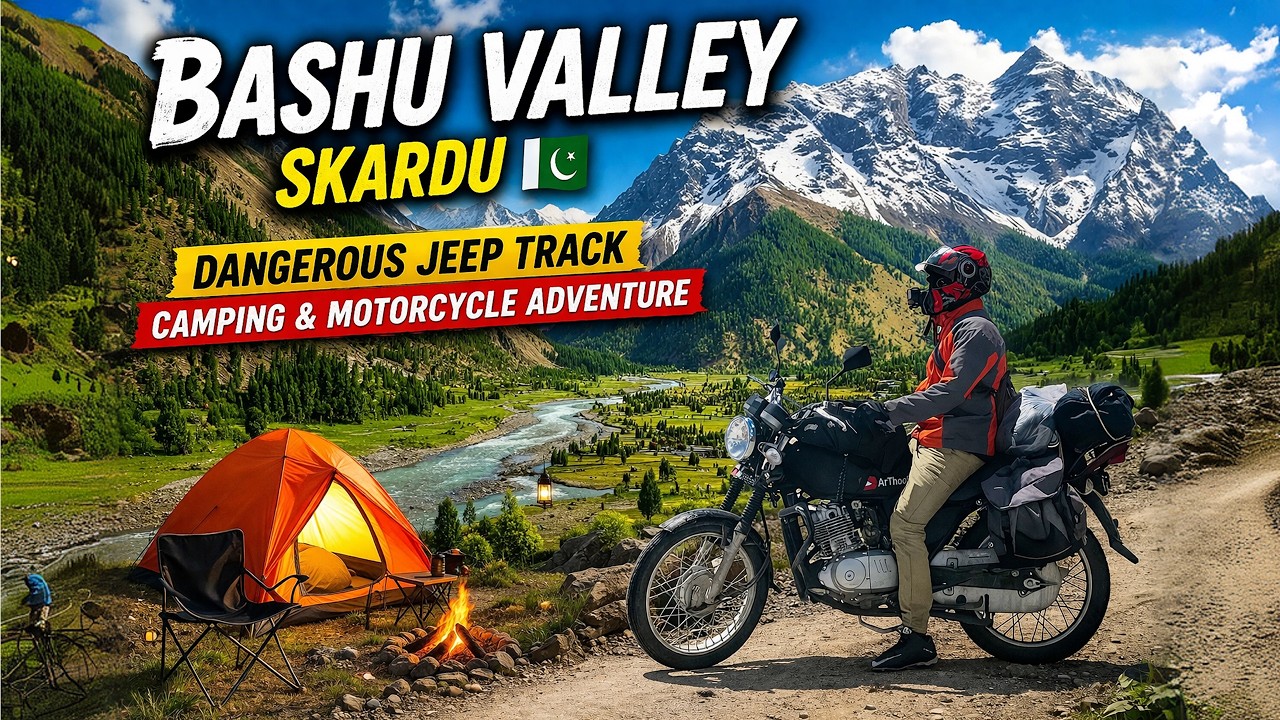 BASHU VALLEY Riding the Wild | Motorcycle Adventure | CAMEL ROCK | Motorcycle Tour Skardu