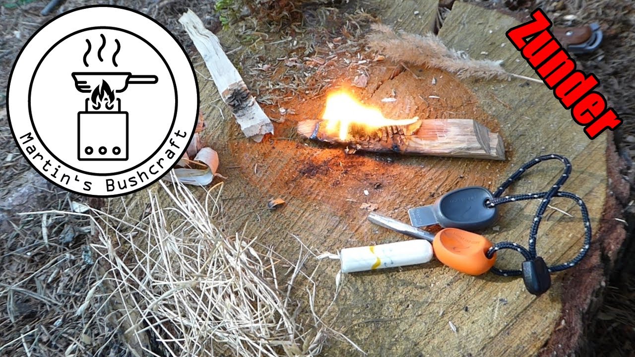 Zunder verschiedene Arten, wie macht man Feuer | Martin´s Bushcraft