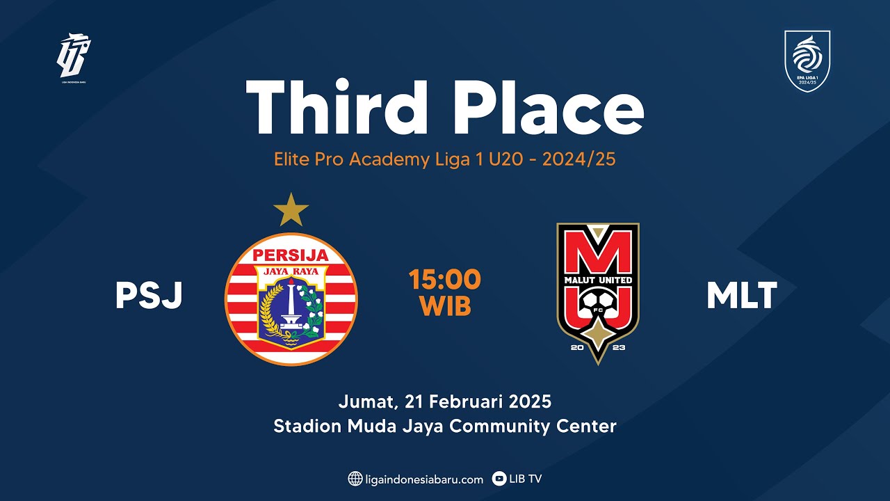 Elite Pro Academy U20 | Persija Jakarta vs Malut United FC | 3rd Place
