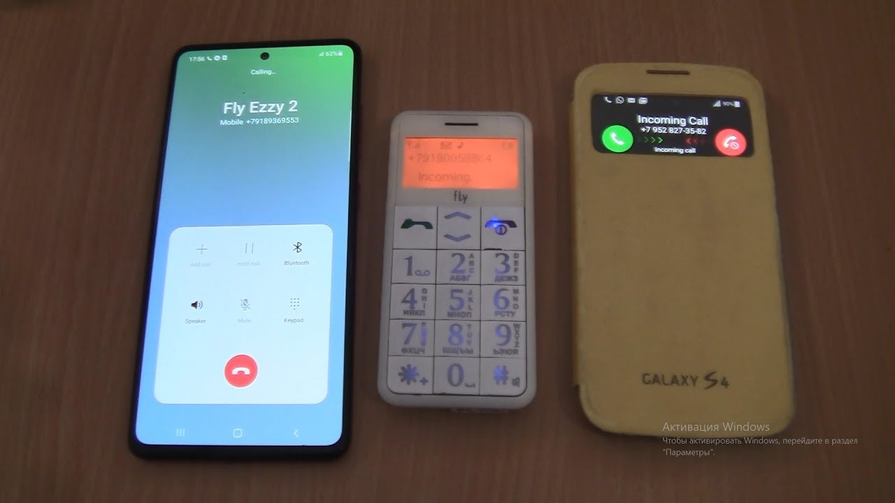 Over the Horizon incoming call & Outgoing call at the Same Time Samsung S4 A51+S4 Yellow cover+Fly