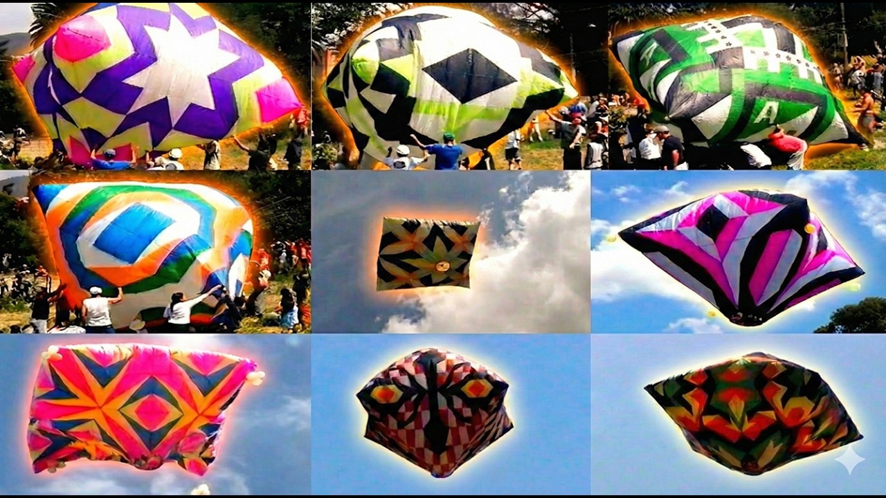 1 hora de globos de papel antiguos en el Poblado - Años 90's