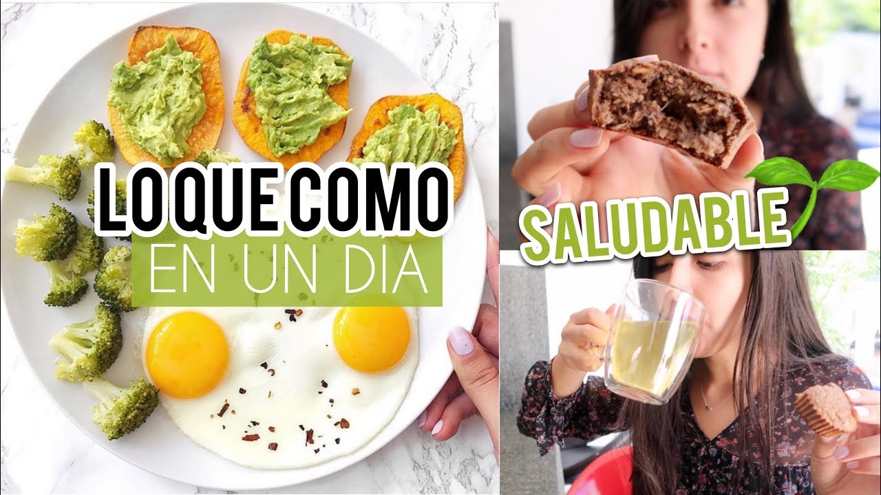 LO QUE COMO EN UN DIA | CON RECETAS SALUDABLES