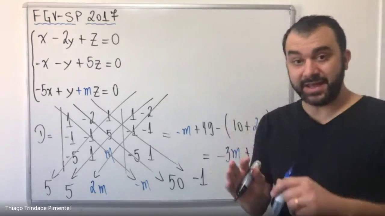 #4 Discussão de sistema linear homogêneo