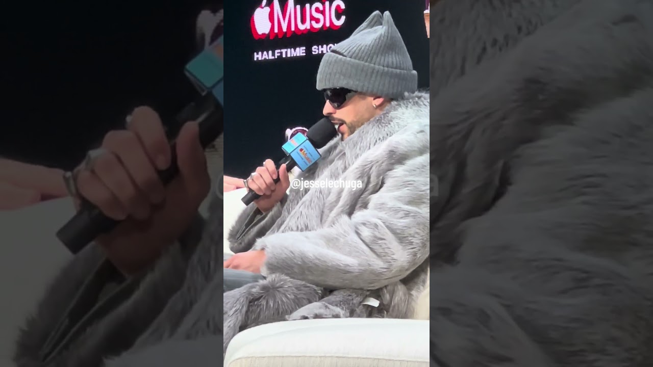 Bad bunny en Super Bowl press conference #badbunny #badbunnypr #puertorico #superbowl 