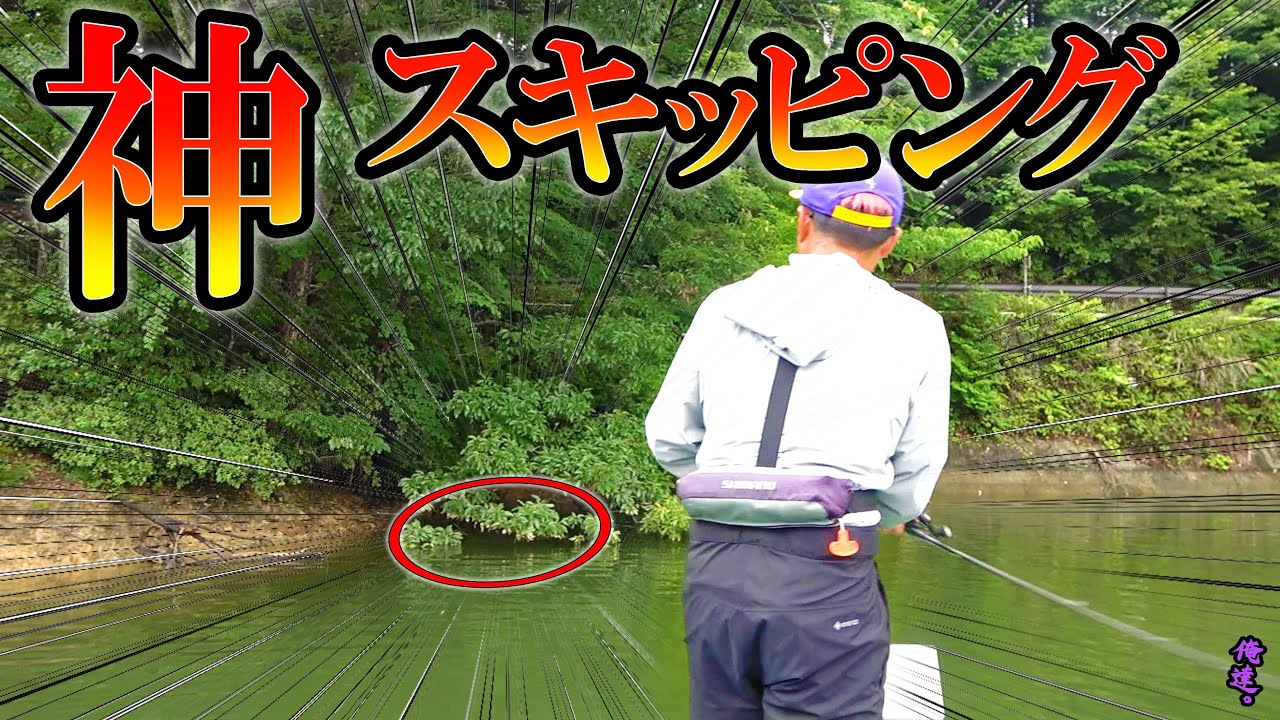 １０センチの隙間にルアーを滑り込ませると…