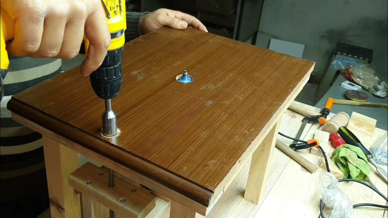 طاولة راوتر (فريزة) طريقة سهلة وعملية جداً.How To Make Router BenchtopTable DIY 