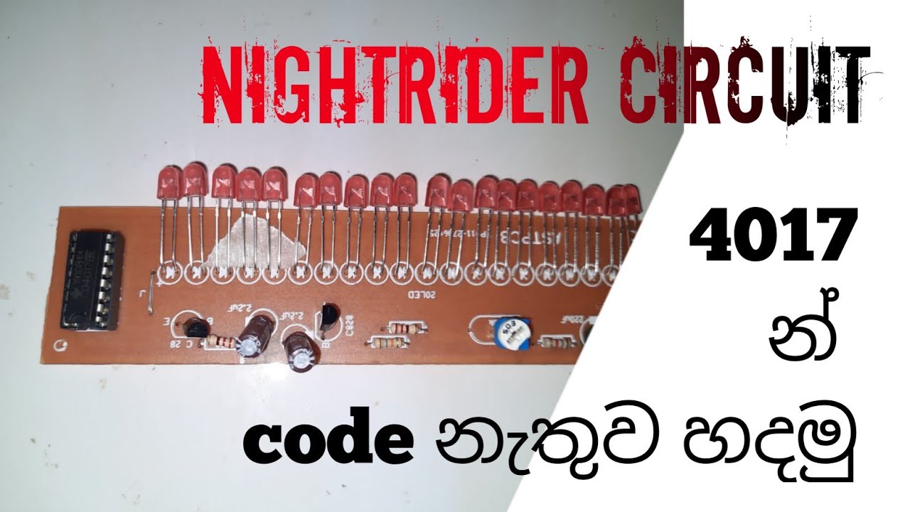 Knight rider circuit | scan chaser light circuit |M&K