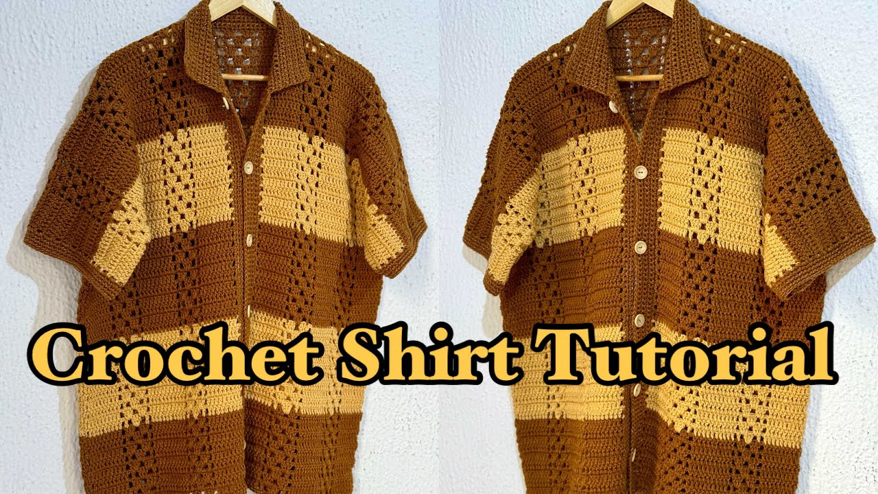 How to Crochet a Button Down Shirt