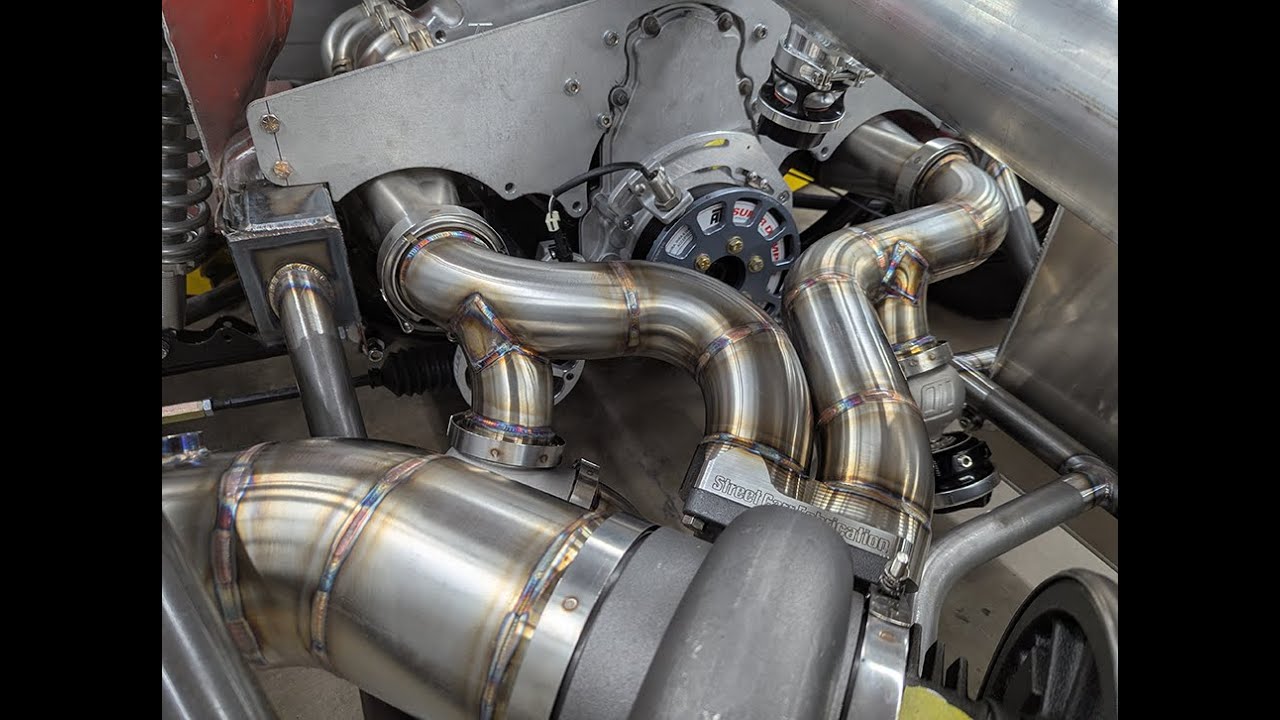 Mounting Wastegates on Mickey's 98mm Turbo Trans Am