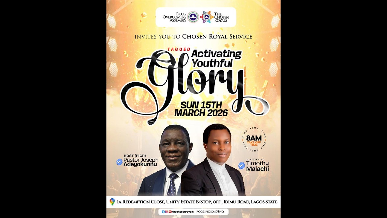 CHOSE ROYAL SUNDAY SERVICE || 15-03-2026