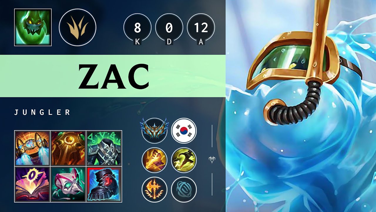 Zac Jungle vs Hecarim - KR Challenger Patch 25.06