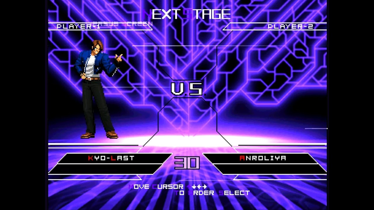 [KOF MUGEN] Kyo Last (me) VS Anroliya (AI)
