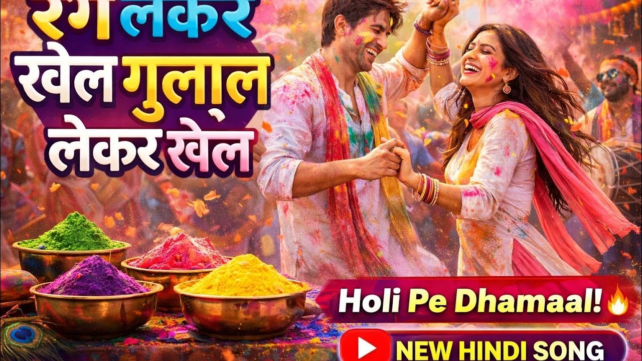 Rang Lekar Khel Gulal Lekar Khel 🌈 | Holi Special 2026 Hindi song | DJ Remix | Full HD Video