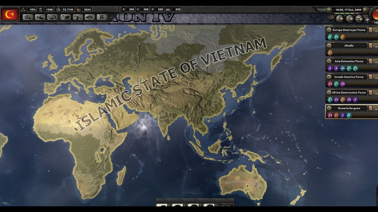 Vietnam World Conquest Timelapse (HOI4 Millenium Dawn)
