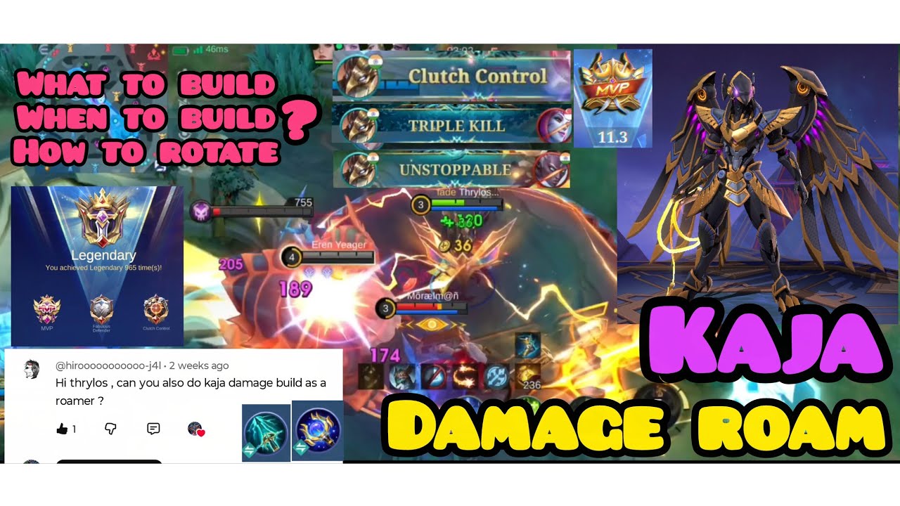 Kaja as Damage Roamer | High Damage One Shot Build Gameplay 🔥| mlbb #mobilelegends #mlbb 