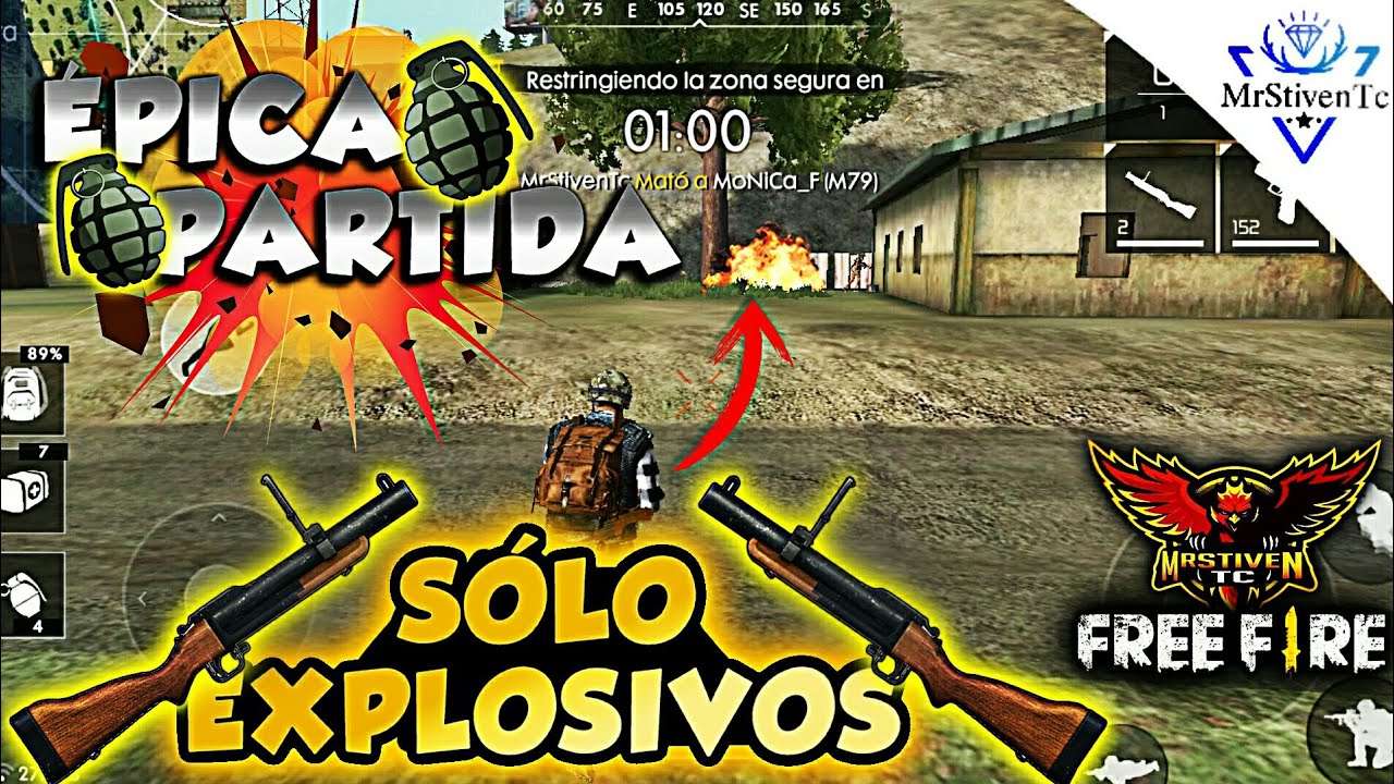 PARTIDA MUY ÉPICA USANDO/SÓLO EXPLOSIVOS/ ●FREE FIRE●