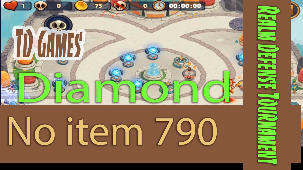 Realm Defense Tournament. Diamond. Test new map. No items, 790. TD Games.