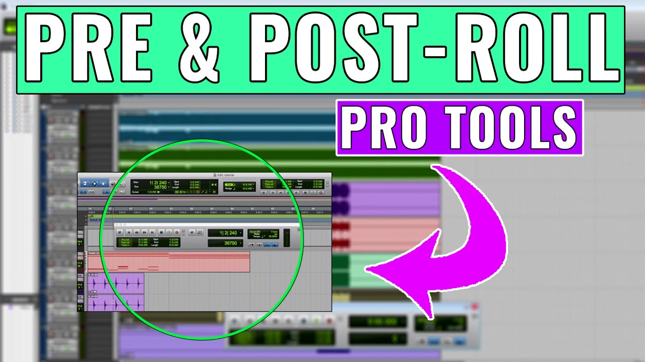How to use Pre and Post Roll in Pro Tools - OBEDIA.com Avid Pro Tools Training and Tech Support