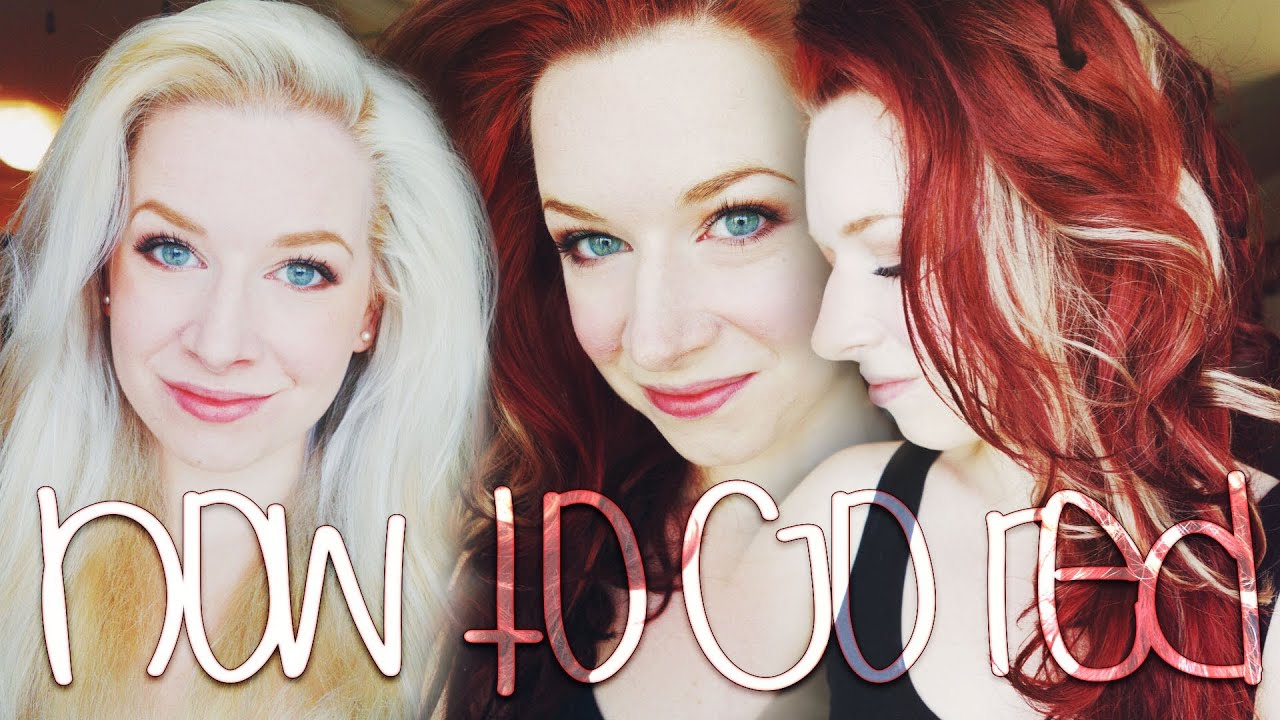 How to go Red ♡ Platinum Blonde to Deep Red
