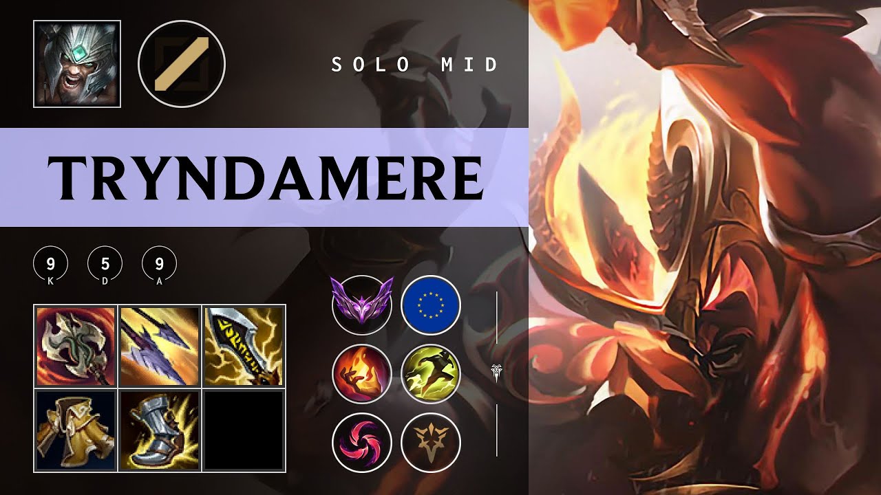Tryndamere Mid vs Mel - EUW Master Patch 25.24