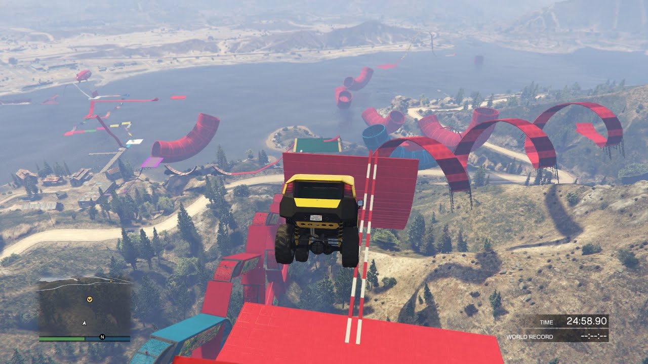 Gta 5 Hard Freecrawler Parkour 222.222% of people break their controller trying to complete this har
