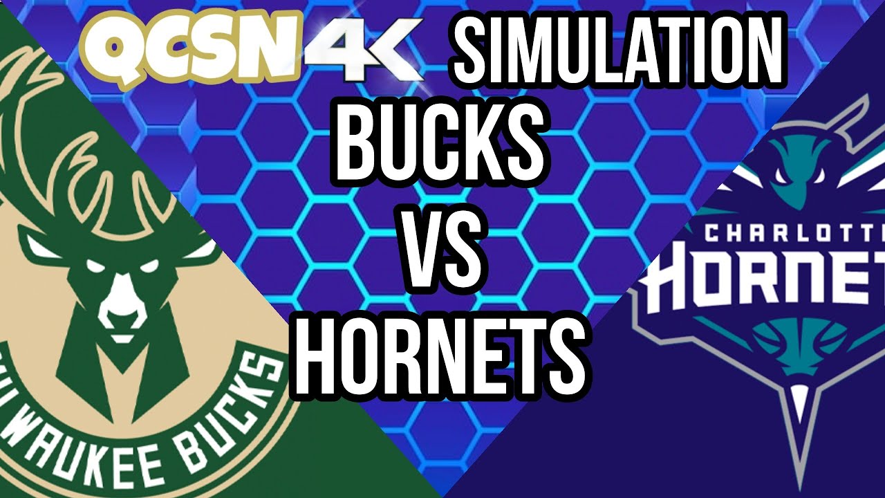 [4K] Milwaukee Bucks vs Charlotte Hornets | Hornets Simulation (NBA 2K24)