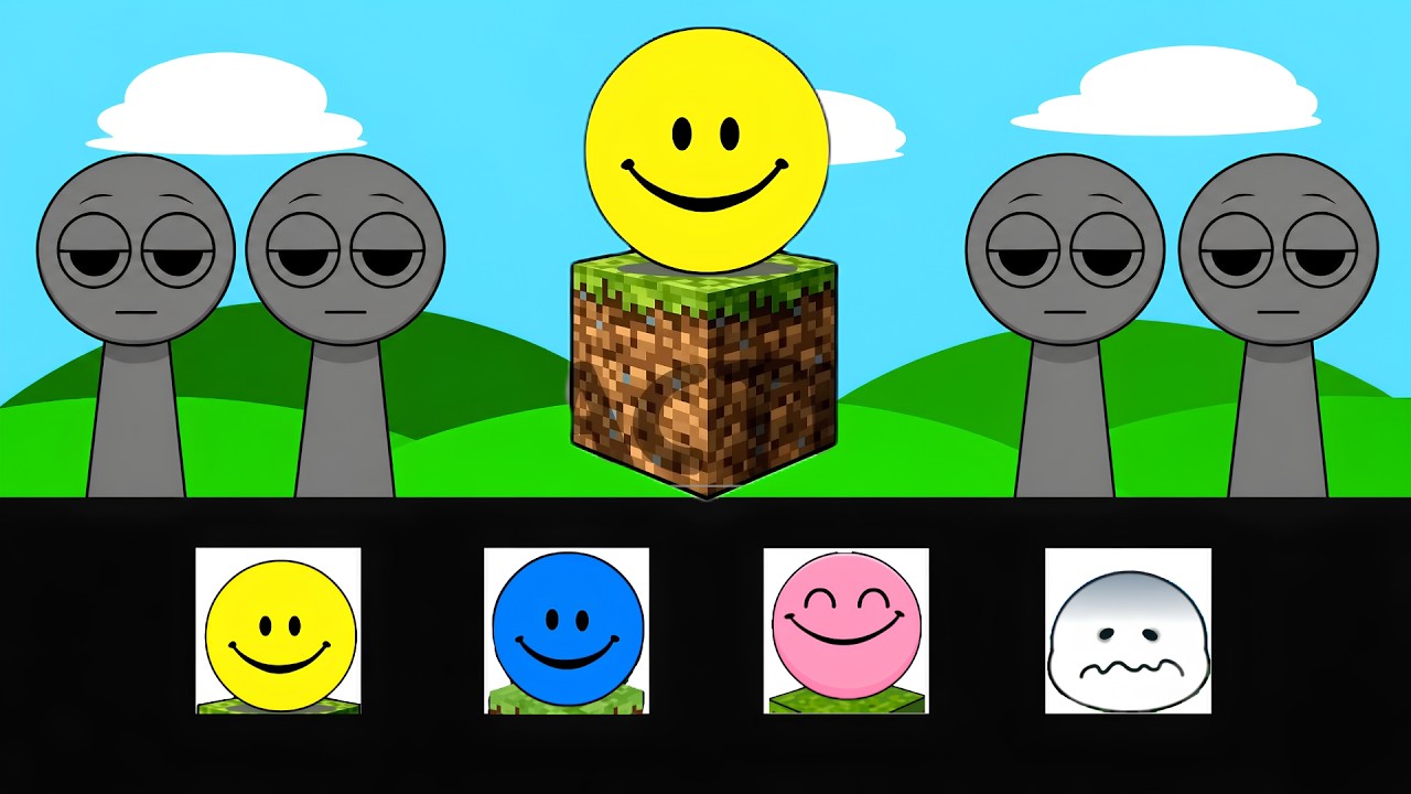 My Sprunki OC: VERITY, CRUELITY, FALSITY, LOVITY MOD (from Minecraft)