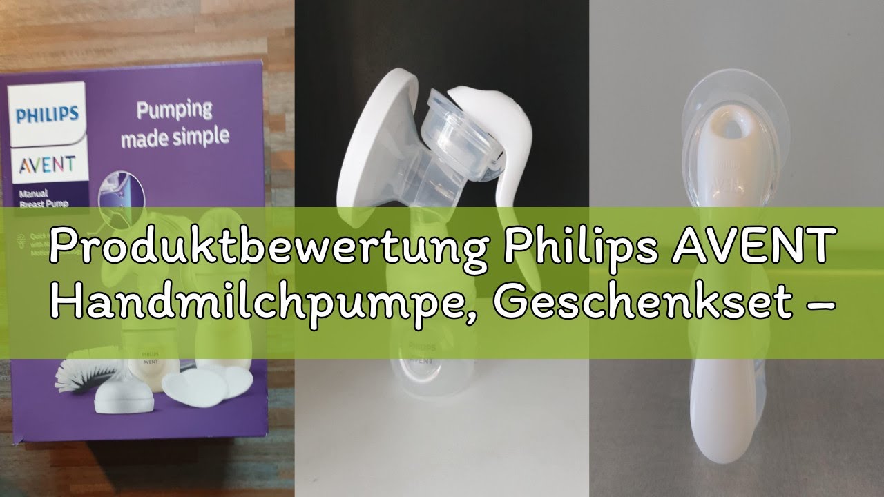 Produktbewertung Philips AVENT Handmilchpumpe, Geschenkset – Einzelmilchpumpe, Babyflachen mit 260 m
