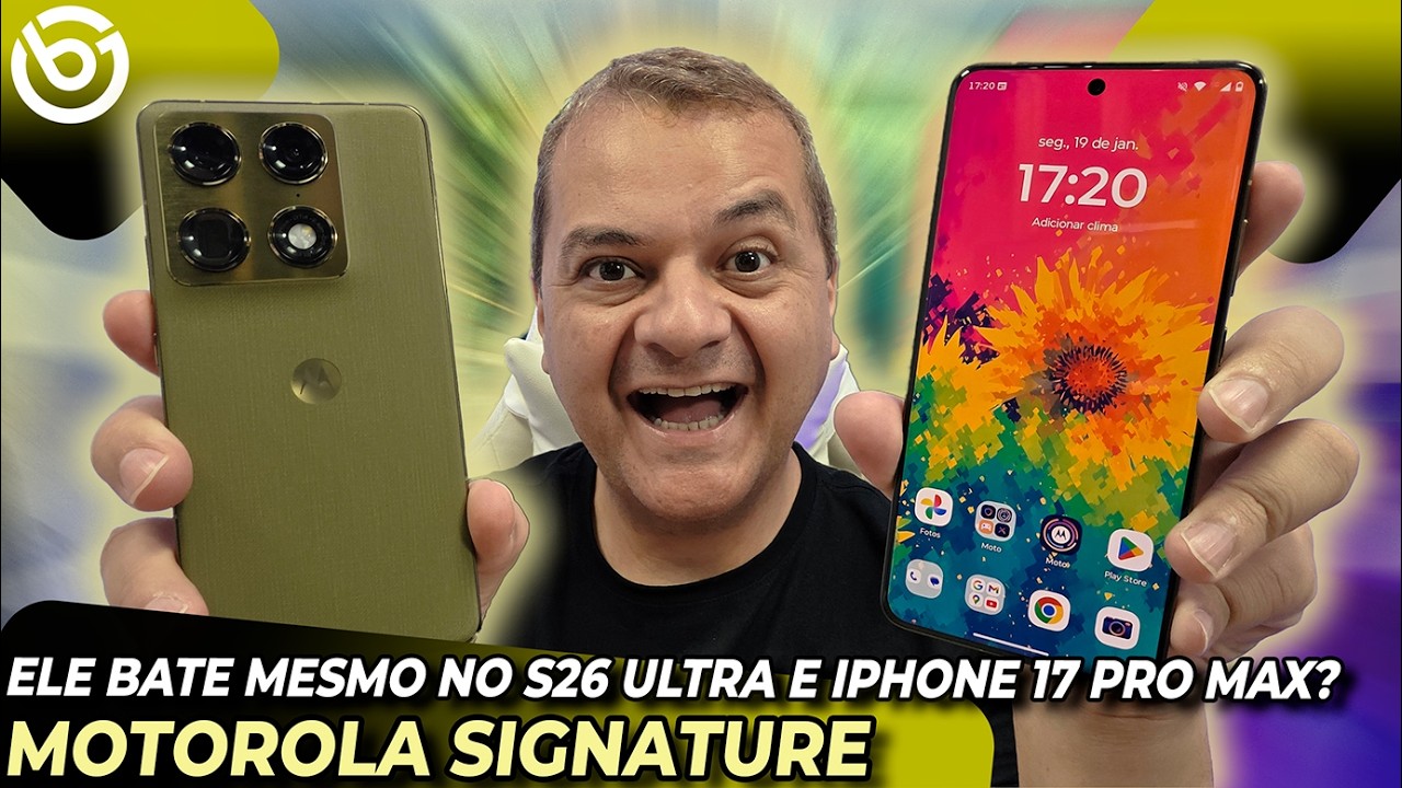 Motorola Signature - MELHOR MESMO Que S26 Ultra e iPhone 17 Pro Max? 🔥Análise / Review