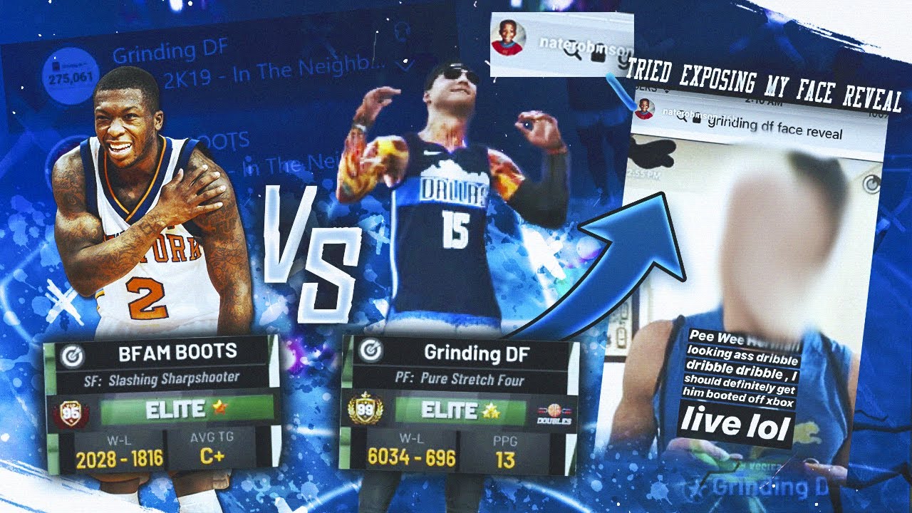 NBA PLAYER NATE ROBINSON LEAKED MY FACE REVEAL SO I PULLED UP w/ MY 99 OVERALL STRETCH BIG NBA 2K19