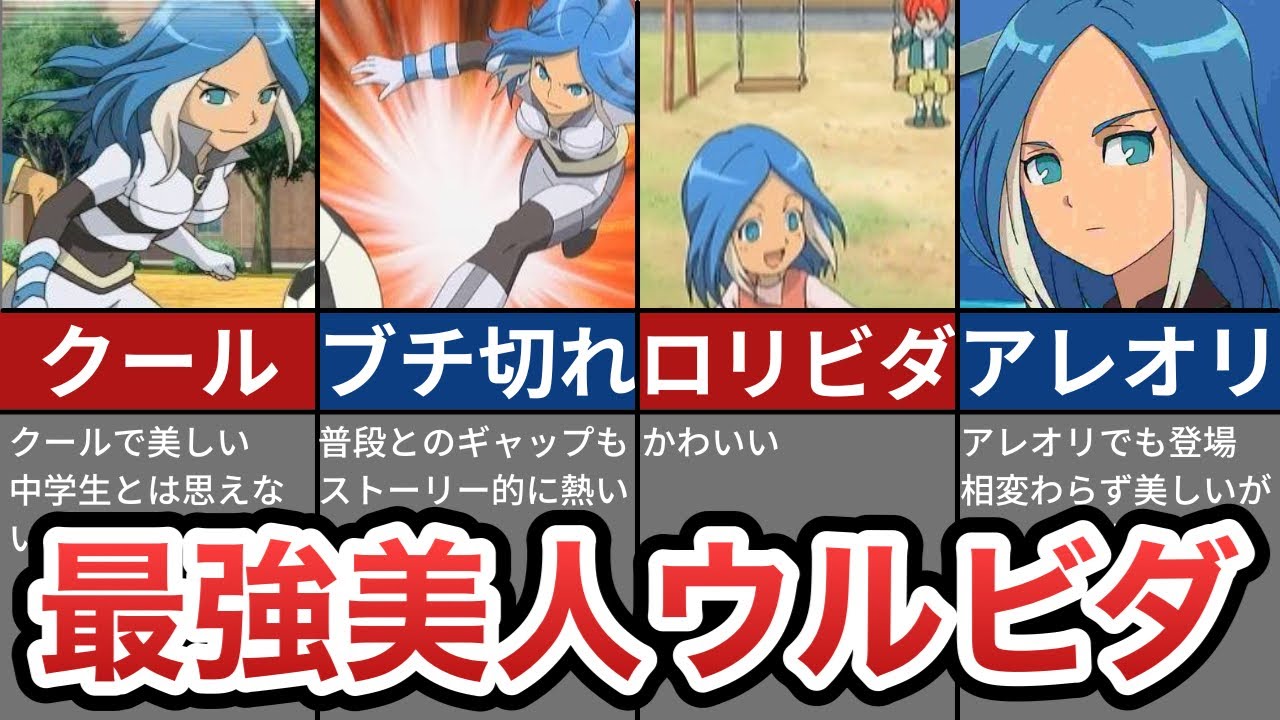 【イナイレ】青髪宇宙人「ウルビダ」徹底解説【もみあげだけ白色】