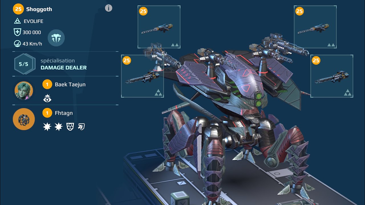 LUMEN-H AND LUMEN-M SHOGGOTH (WAR ROBOT TEST SERVEUR)