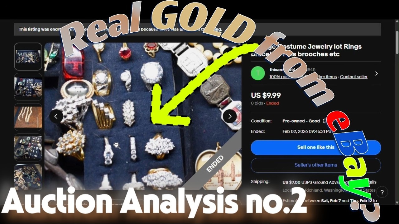 Как найти дешевое золото и серебро на eBay: Видеоанализ eBay № 2
