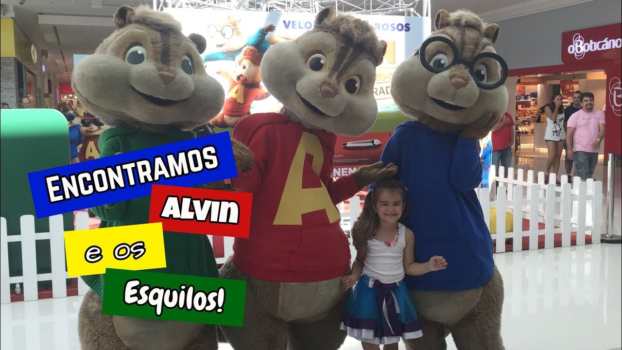 Encontro com Alvin E Os Esquilos - Shopping São José - Meeting Alvin and the Chipmunks