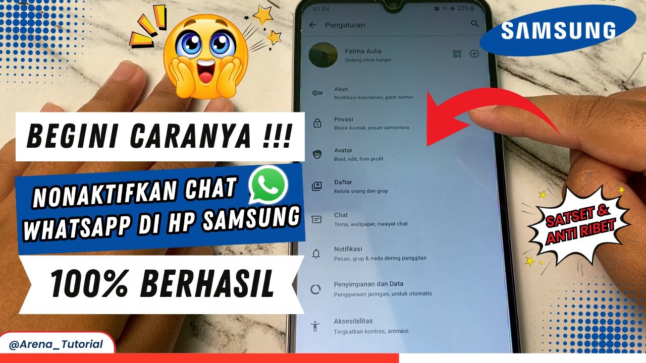 Cara Menonaktifkan WA di HP Samsung