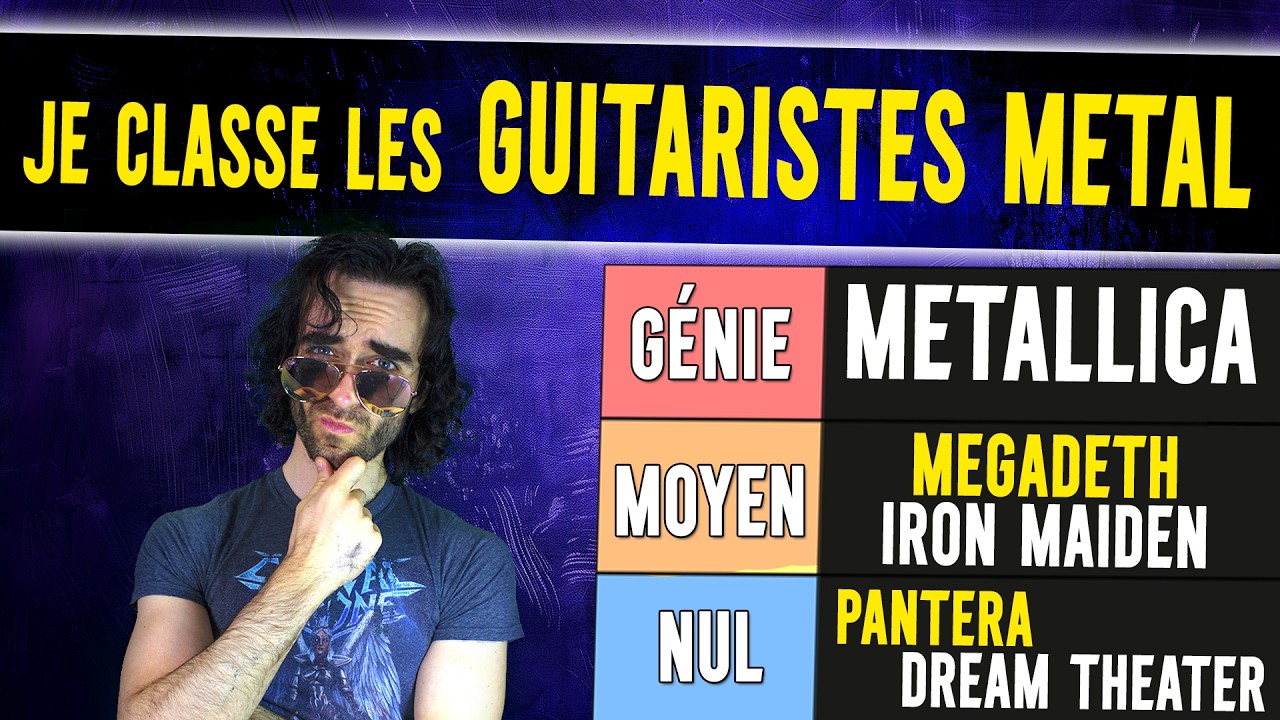 TIERLIST des GUITARISTES METAL !