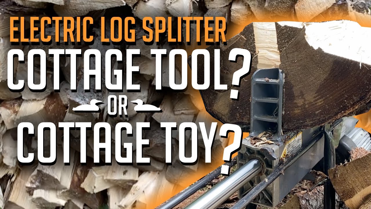 4 ton Electric Log Splitter Review | Cottage TOOL or COTTAGE TOY | Yardworks from Canadian Tire