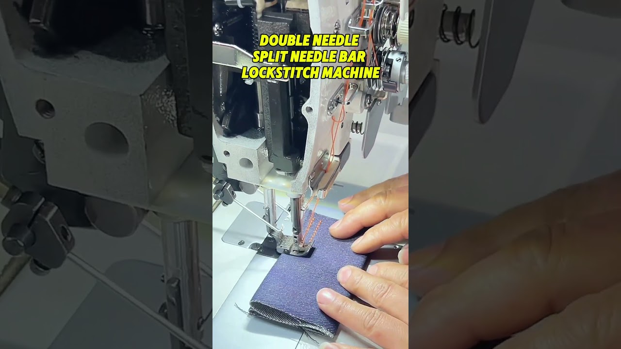 Double Needle Split Needle Bar Lockstitch Machine. 
