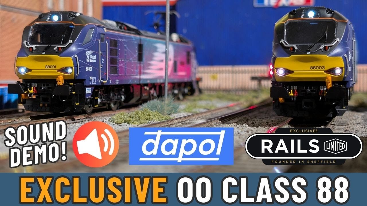 🔊 Dapol OO Class 88 DCC Sound & Pantograph Demo - Rails of Sheffield EXCLUSIVE