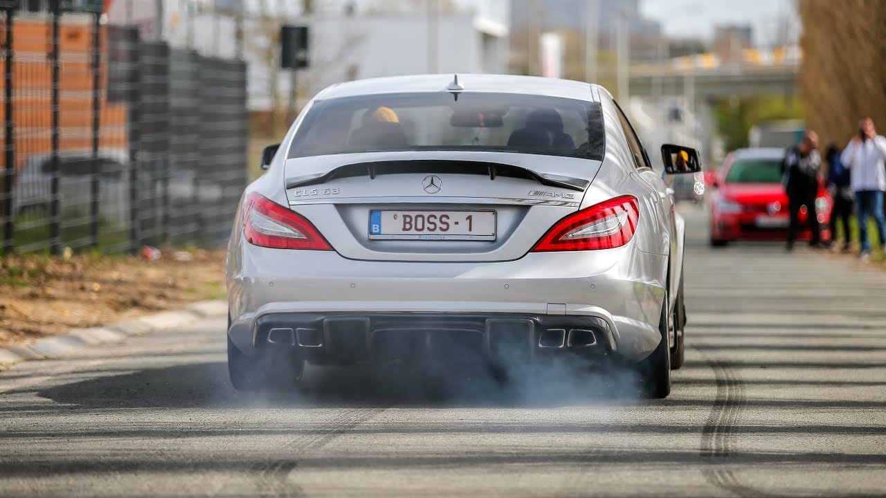 700HP RENNtech Mercedes CLS63 AMG BiTurbo - LOUD Revs, Crackles, Burnouts & Accelerations !
