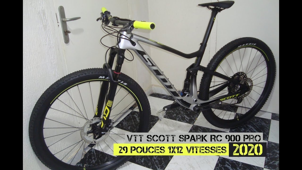 VTT Scott Spark RC 900 Pro 2020 Carbone