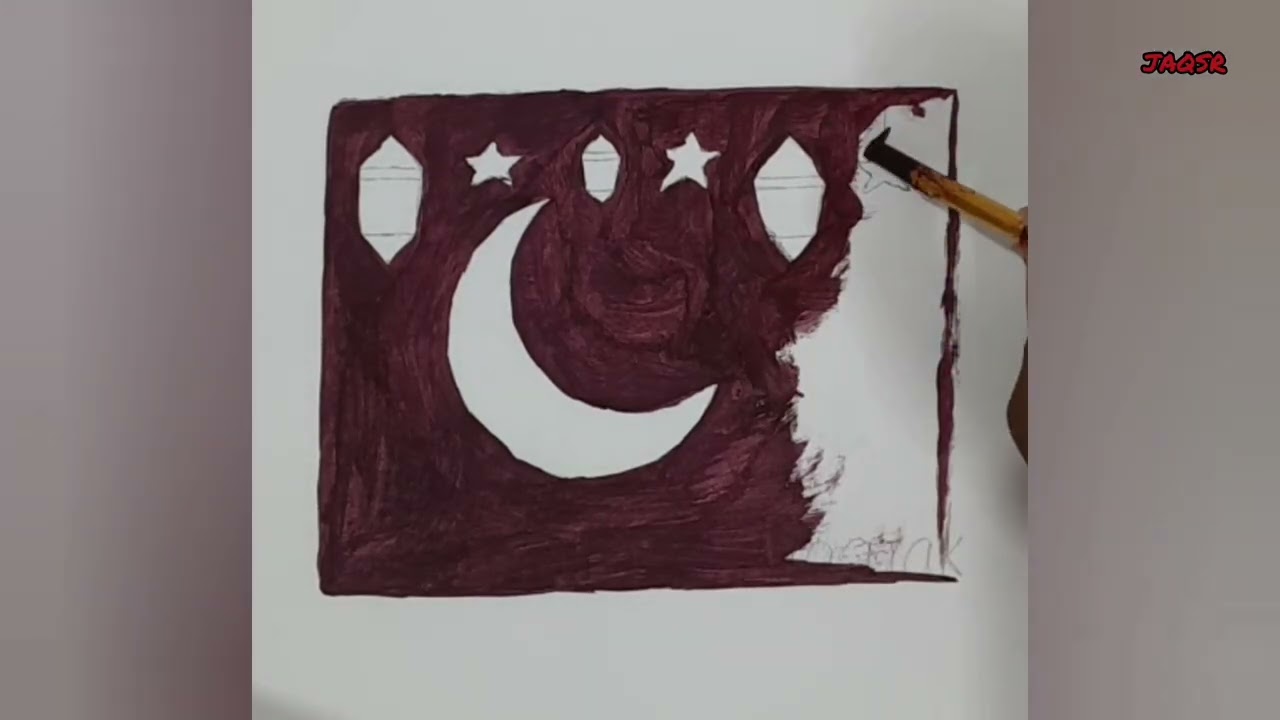 Ramdhan Mubarak Painting | Ramdan | Drawing | Painting | Ramadan Mubarak | Art | Painting Videos