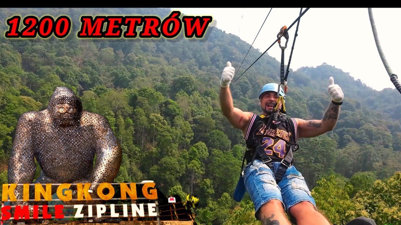 ZIPLINE KINGKONG 1200M 700M 500M CHIANG MAI TAJLANDIA