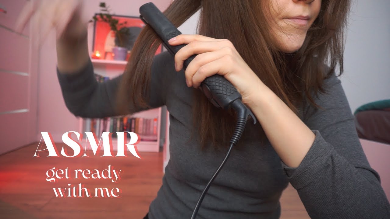 ASMR po polsku: get ready with me 💄MAKIJAŻ + WŁOSY / chaotyczne szykowanie i pogadanka