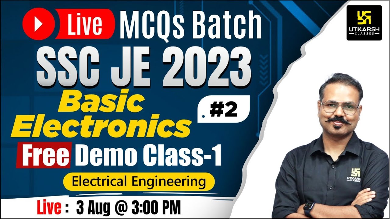 SSC JE 2023 Basic Electronics | Important MCQs Practice | EE | Free Demo #2 | Keshav Sir