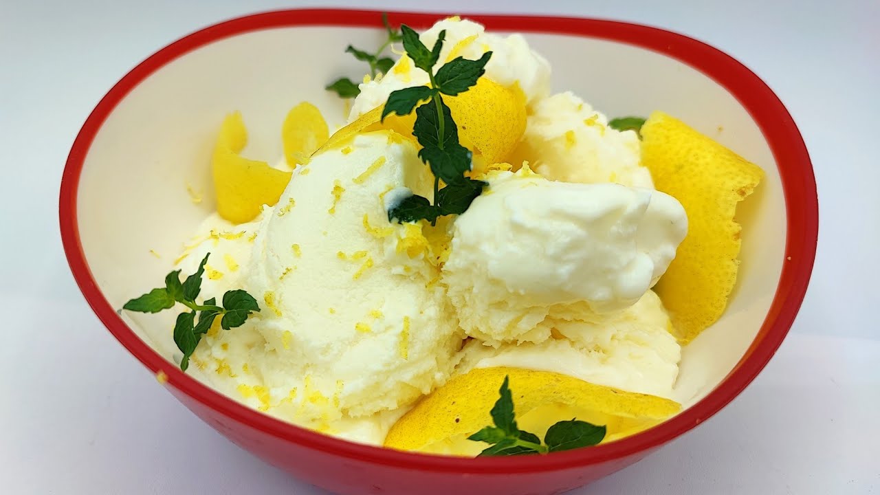 gelato al limone senza albumi e senza gelatiera 🍋