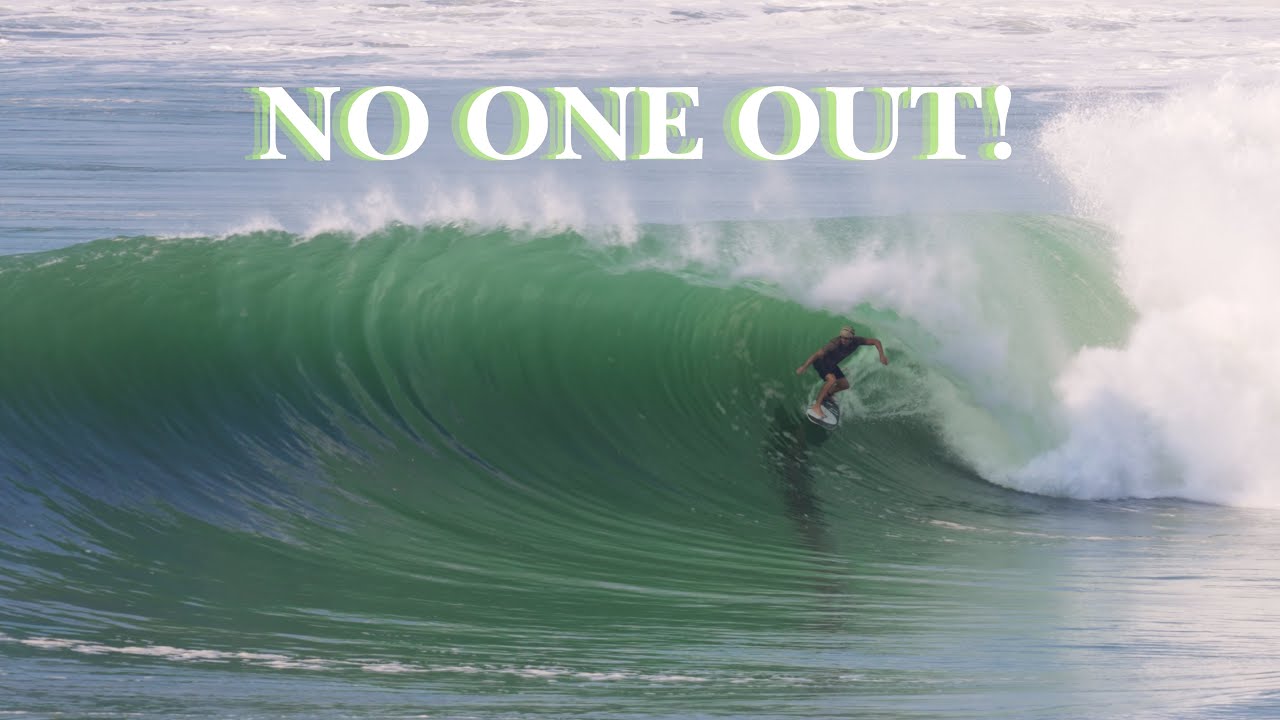 First Huge South Swell Hits a Secret Point in Mexico!