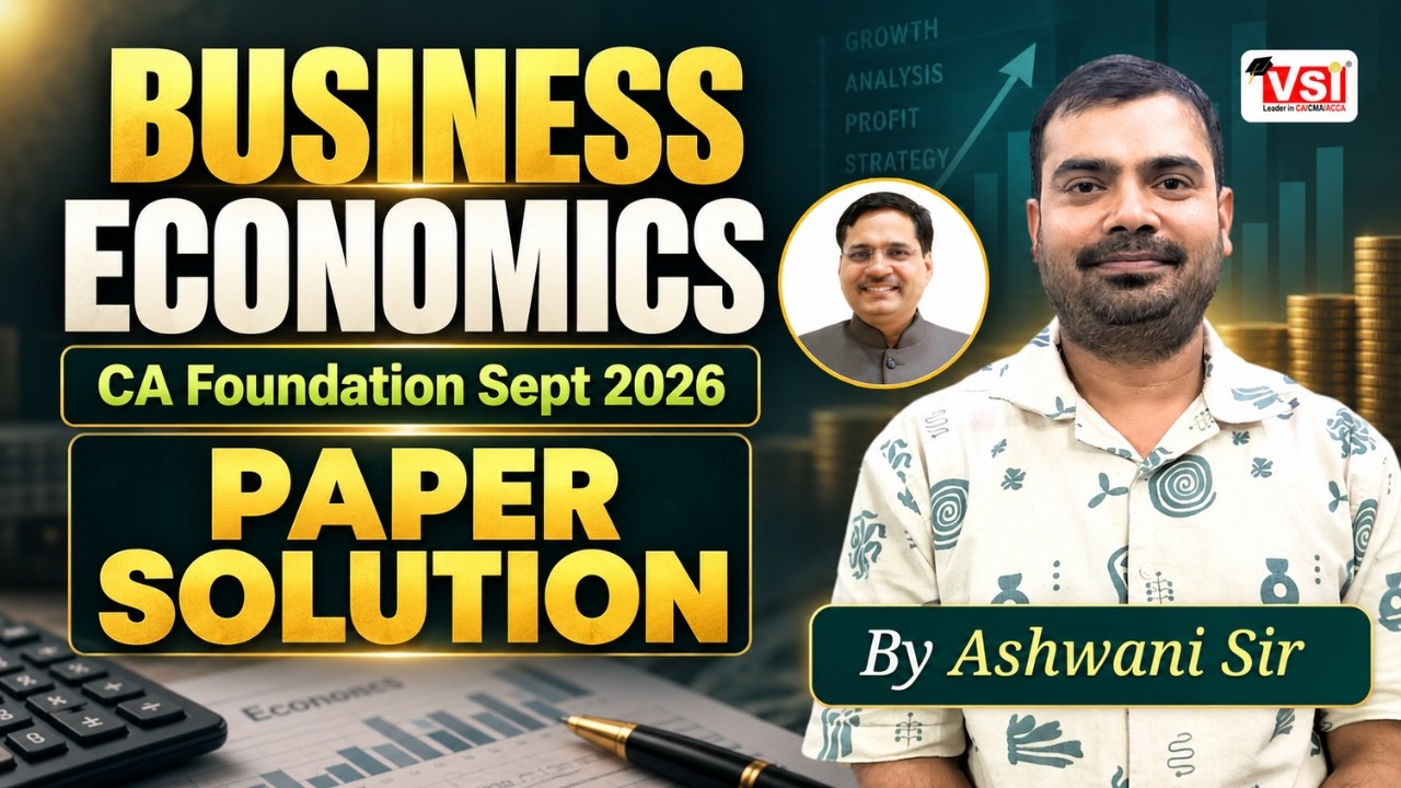 Business Economics Paper Solution 🔥 | CA Foundation Sept 2026 | Full Answer Key & Analysis