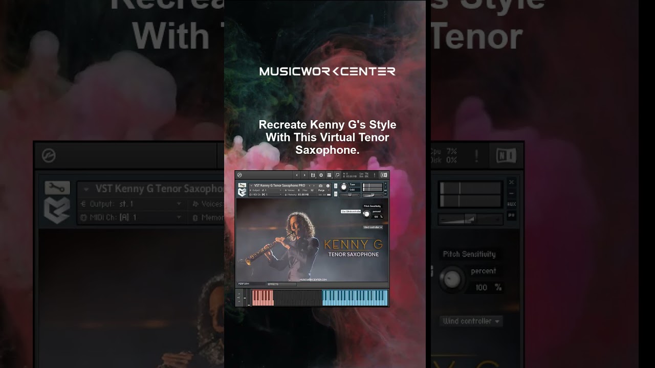 Recreate Kenny G's Style With This Virtual Tenor Saxophone. 
